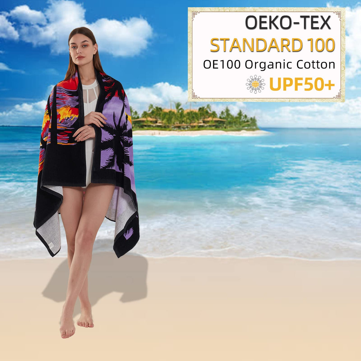 Chavish easy-care towel is machine washable and quick to dry.