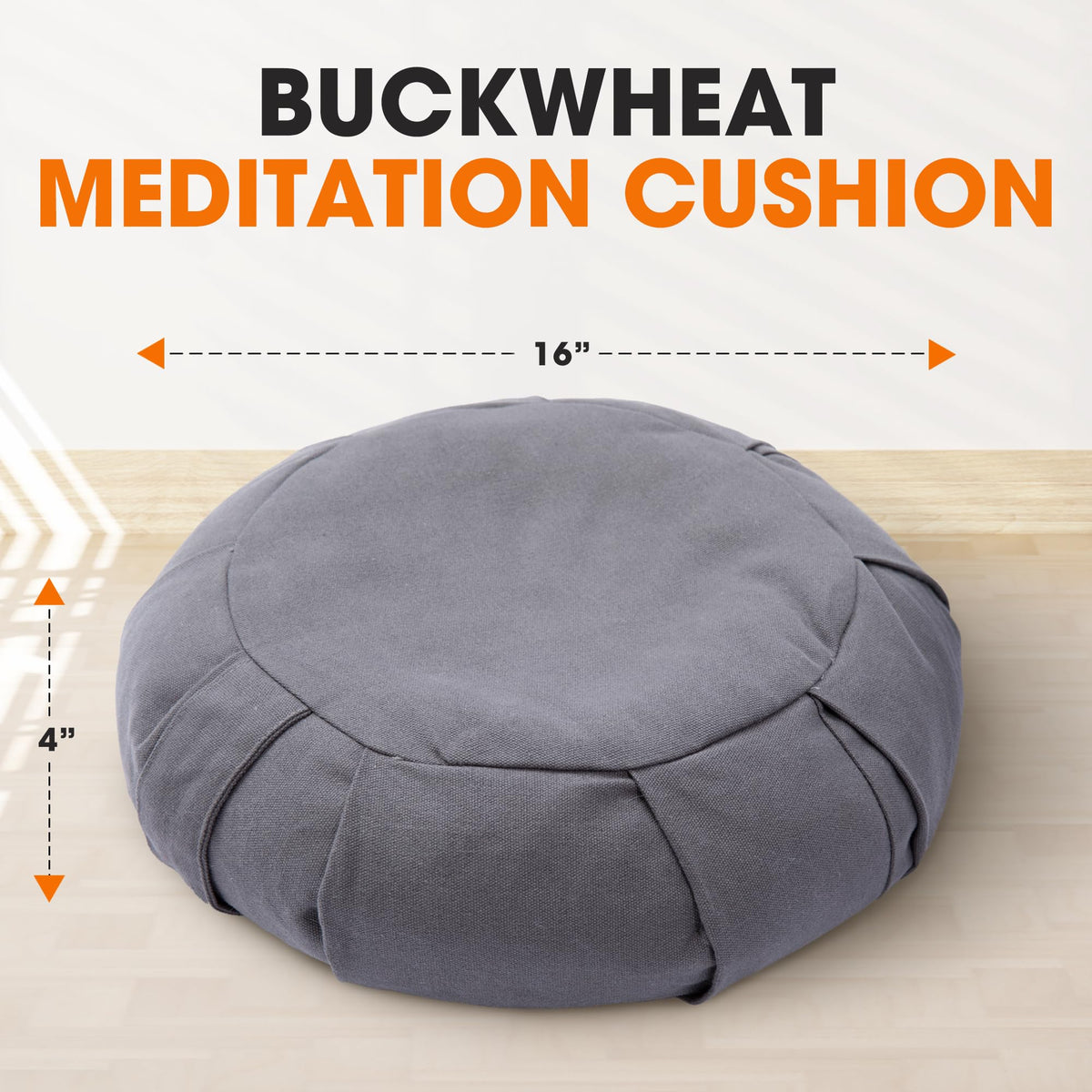 Cheer Collection cushion used as floor seat for yoga or reading.