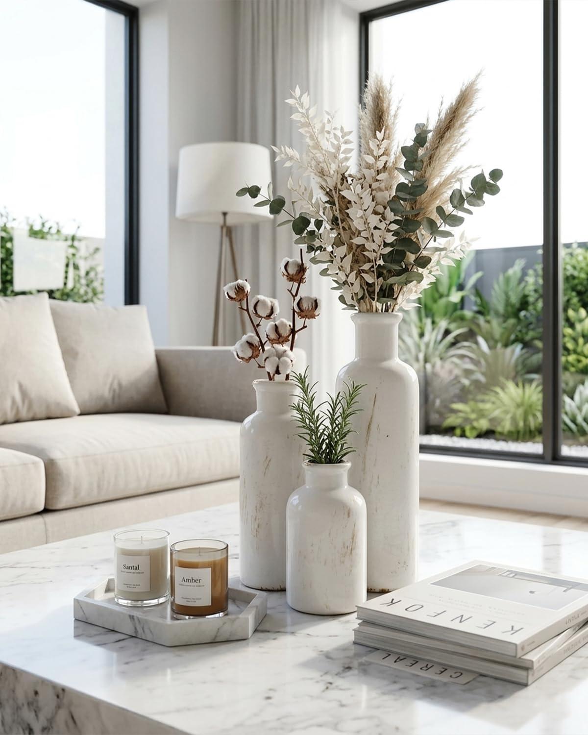 CheeryStow water-tight vases suitable for pampas grass and fresh florals.