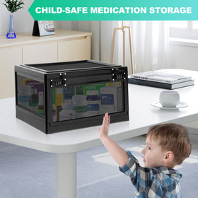 chefeggukk large lock box clear material highlights contents without opening