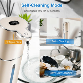 Cheftick foaming dispenser large 12.8oz reservoir for fewer refills.