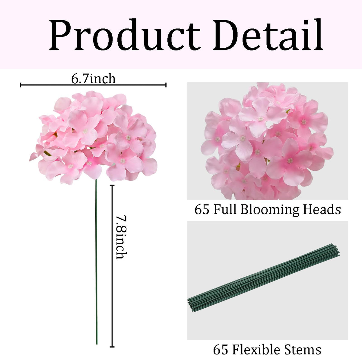 Cherica assembly kit enables customizable hydrangea designs.