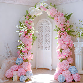 Cherica hydrangea centerpiece ideal for wedding tables.