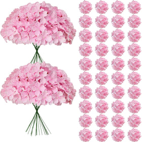 Cherica pink hydrangea artificial flower heads for durable centerpieces.