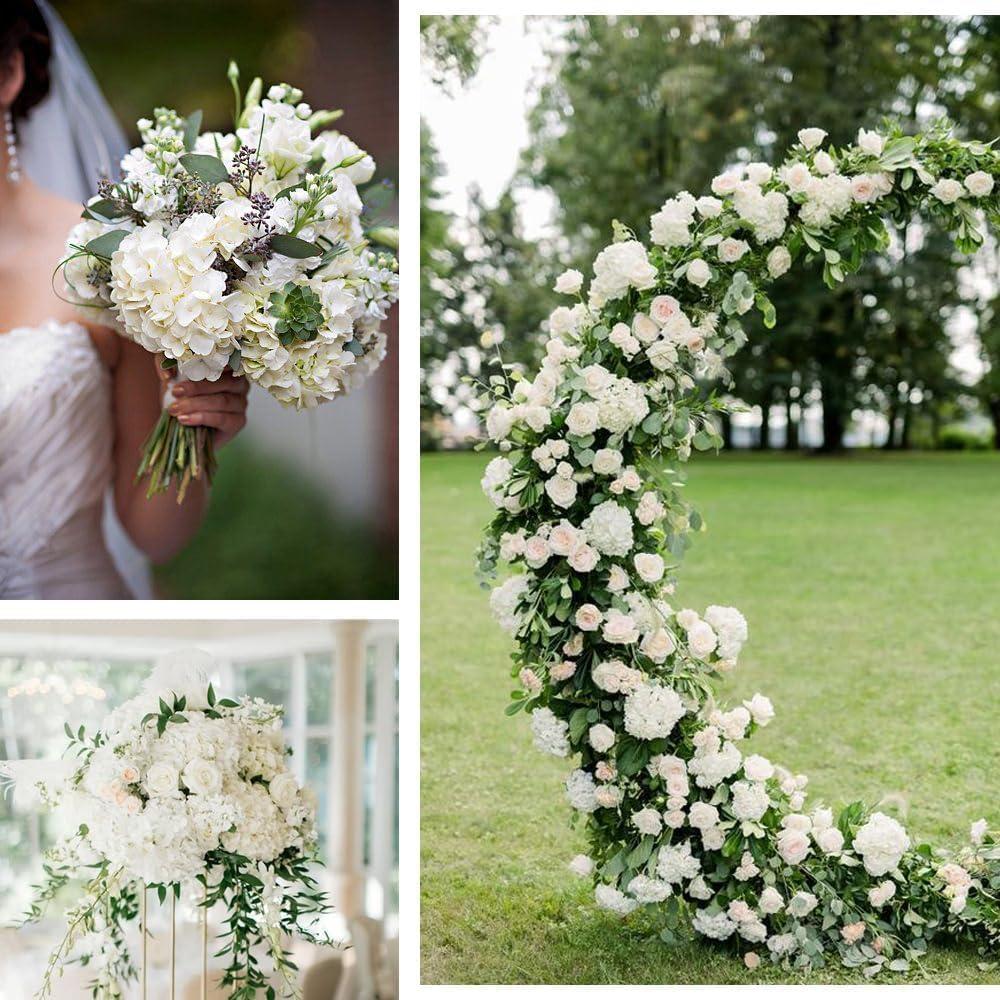 Cherica 100-piece hydrangea bulk set supports rapid decorating for weddings and parties.