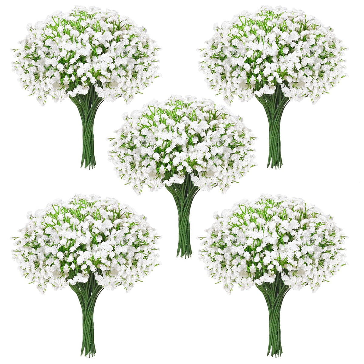 Cherica Baby’s Breath flowers 100pcs real-touch stems for versatile decor.