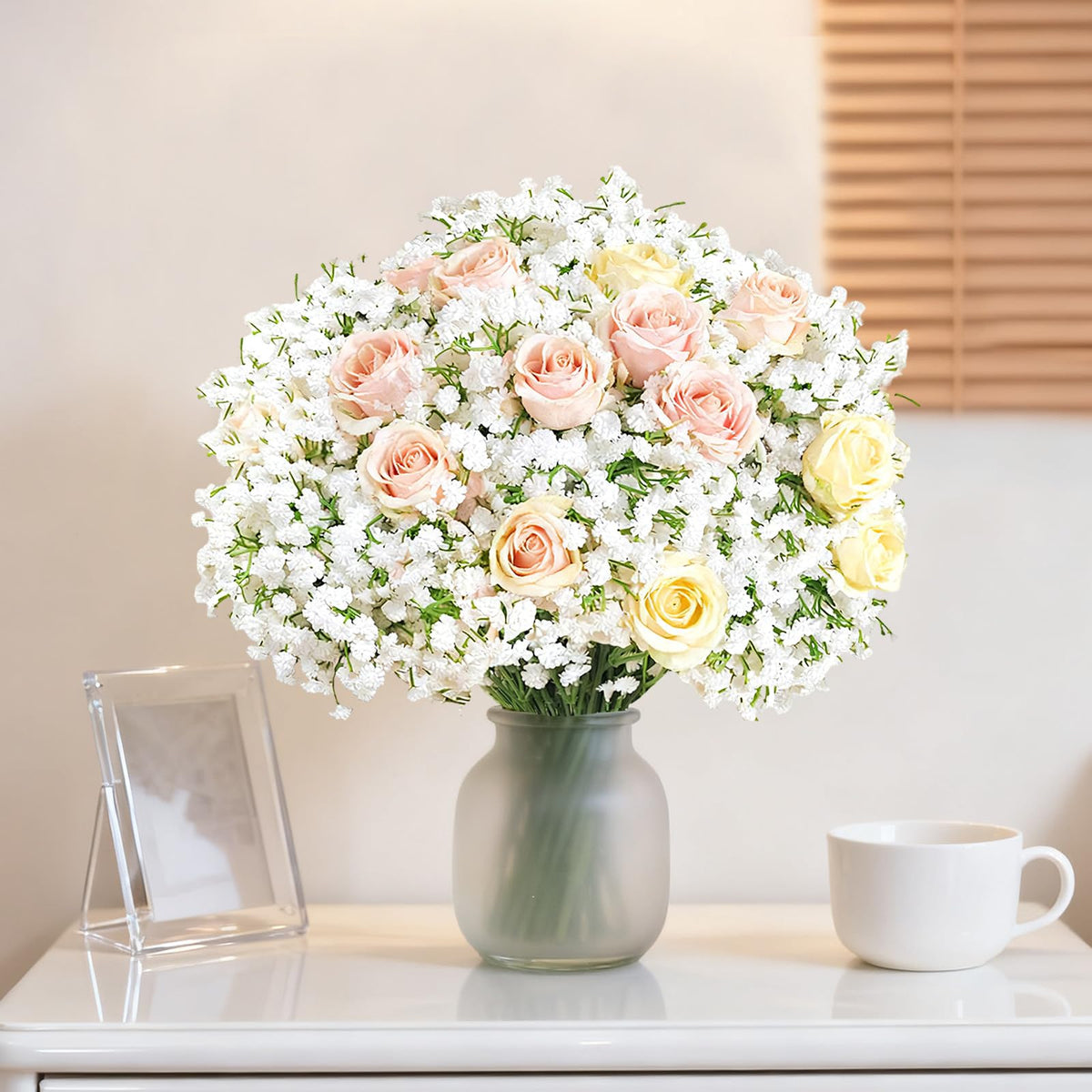 Cherica Baby’s Breath wedding decor adds timeless white blooms to ceremonies.