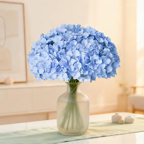 Cherica blue hydrangea bulk assembly-ready set simplifies setup.