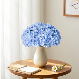 Cherica blue hydrangea bulk packaging ships heads and stems separately for safe transport.
