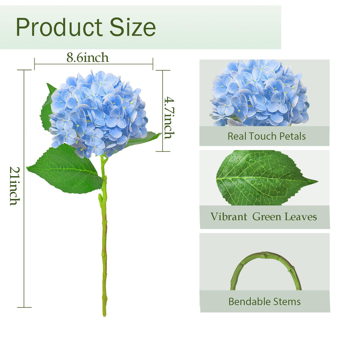 Cherica hydrangea bouquet in a vase, versatile centerpiece for home or events.