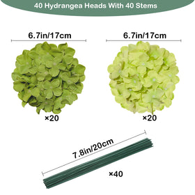 Cherica faux hydrangea flowers ideal for DIY bouquets and garlands.