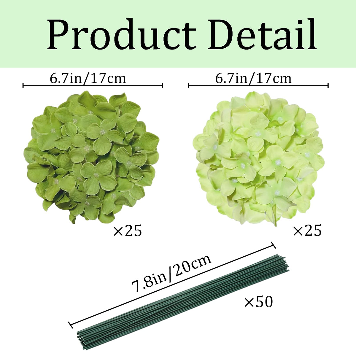 Bundle of Cherica hydrangea stems for DIY bouquets and centerpieces.