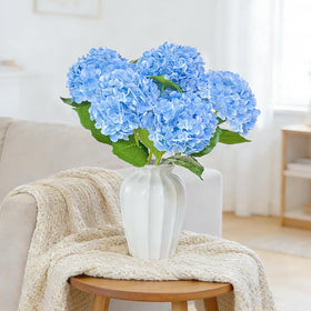 Cherica lifelike hydrangea arrangement, long-lasting elegance with minimal upkeep.