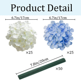 Cherica durable silk hydrangea stems ideal for DIY florals.