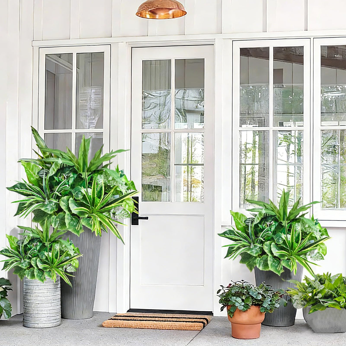 Cherica planter display porch 04 illustrates easy front porch styling.