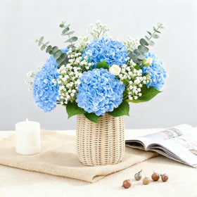 Cherica outdoor-indoor hydrangea use, UV-resistant design for year-round decor.