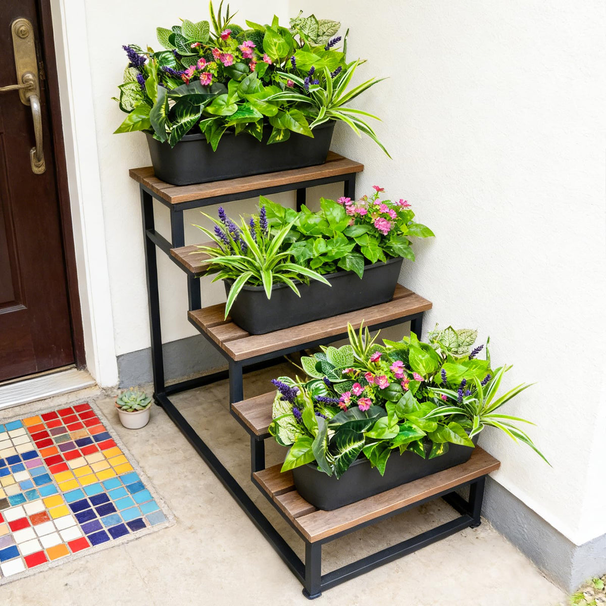 Cherica planter-ready artificial plant bunches for instant impact