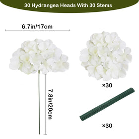 Cherica silk hydrangea flowers pack ready for centerpieces and wreaths.