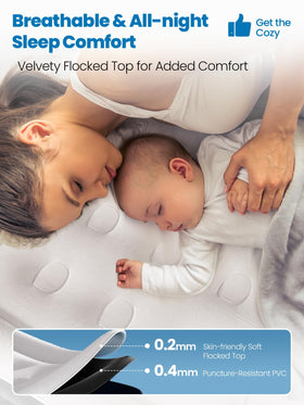 CHERIMOR full-size air mattress with 18-inch raised height for plush comfort