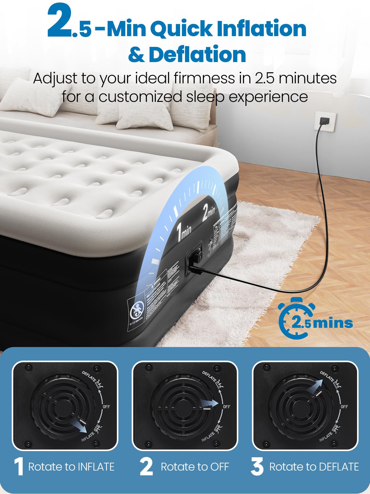 CHERIMOR durable PVC fabric resists punctures during travel and home use