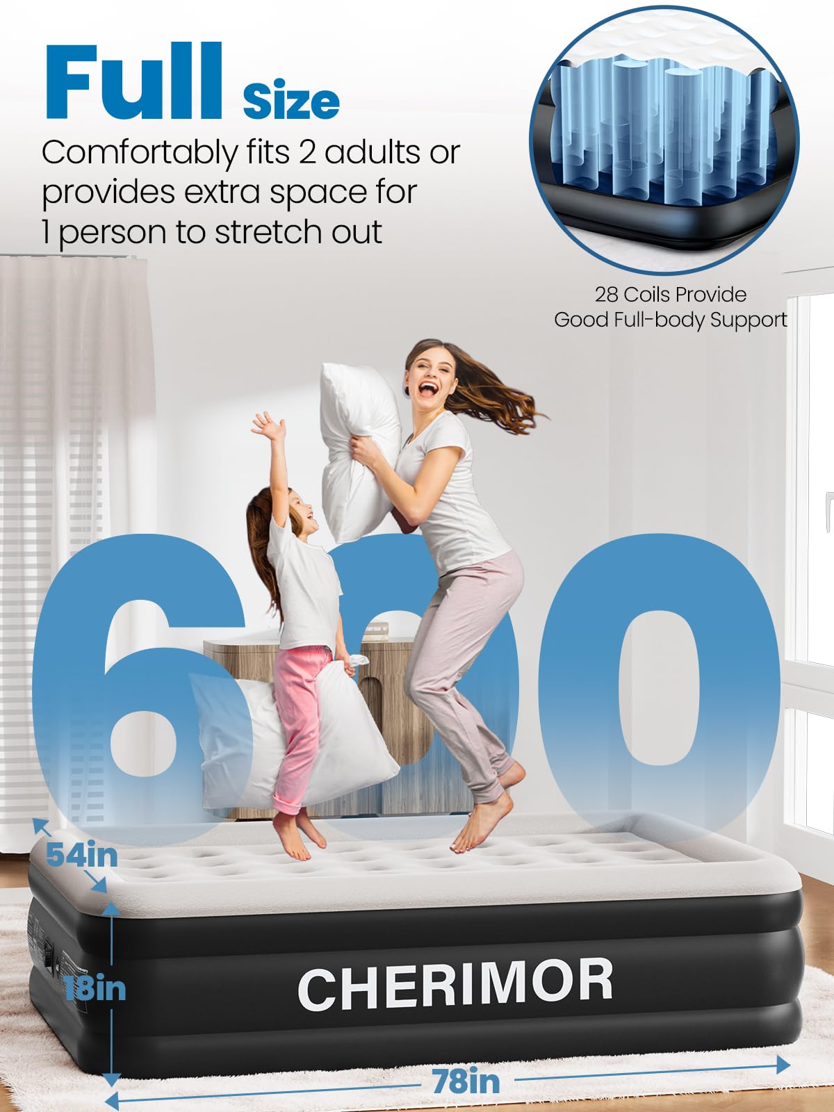 CHERIMOR honeycomb pillar design for even support across the surface