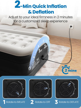 CHERIMOR Twin XL air mattress tested for leaks with patch kit included.