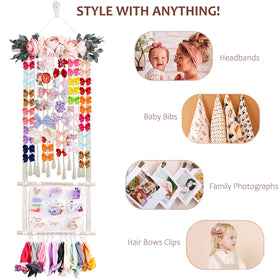 cherrboll large-capacity organizer holds multiple sizes of bows.