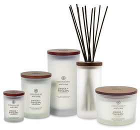Chesapeake Bay Candle medium jar glow emphasizes soft lighting and relaxation