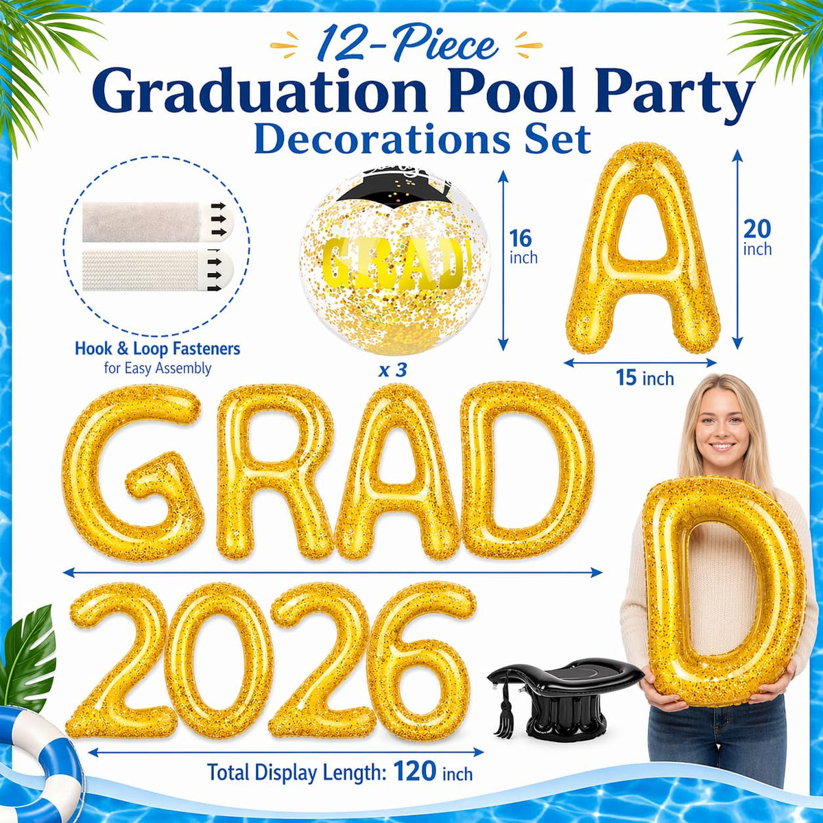 ChezMax GRAD 2026 numbers float together for a bold graduation display.