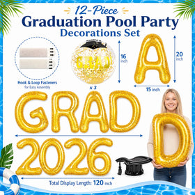 ChezMax GRAD 2026 numbers float together for a bold graduation display.