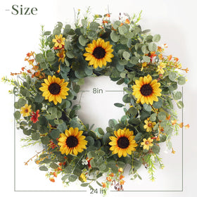 CHFAPH outdoor all-season wreath for porch or entryway.