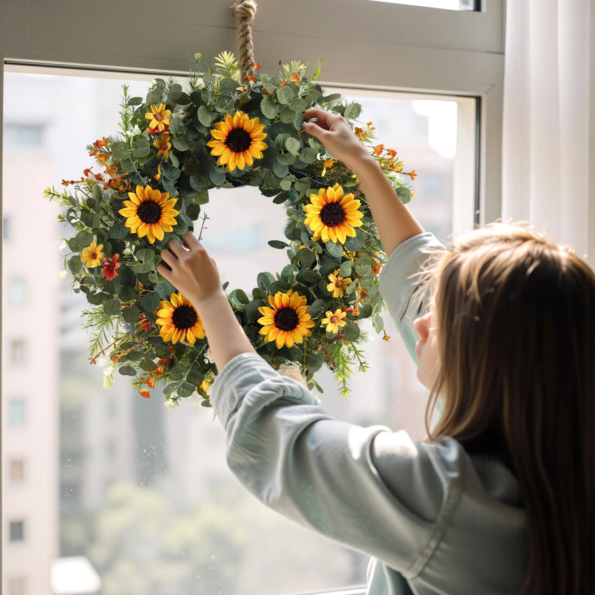 CHFAPH durable silk and plastic greenery for long-lasting decor.