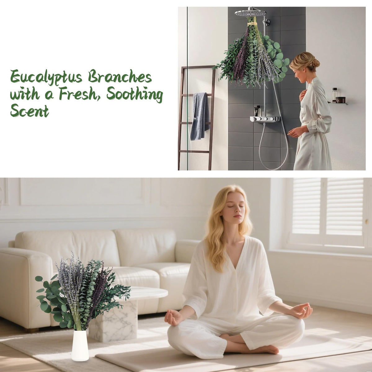 Chflost vase filler stems provide abundant volume for centerpieces.