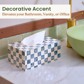 Durable Capiz shell tissue box cover by Chi An Home for daily use.