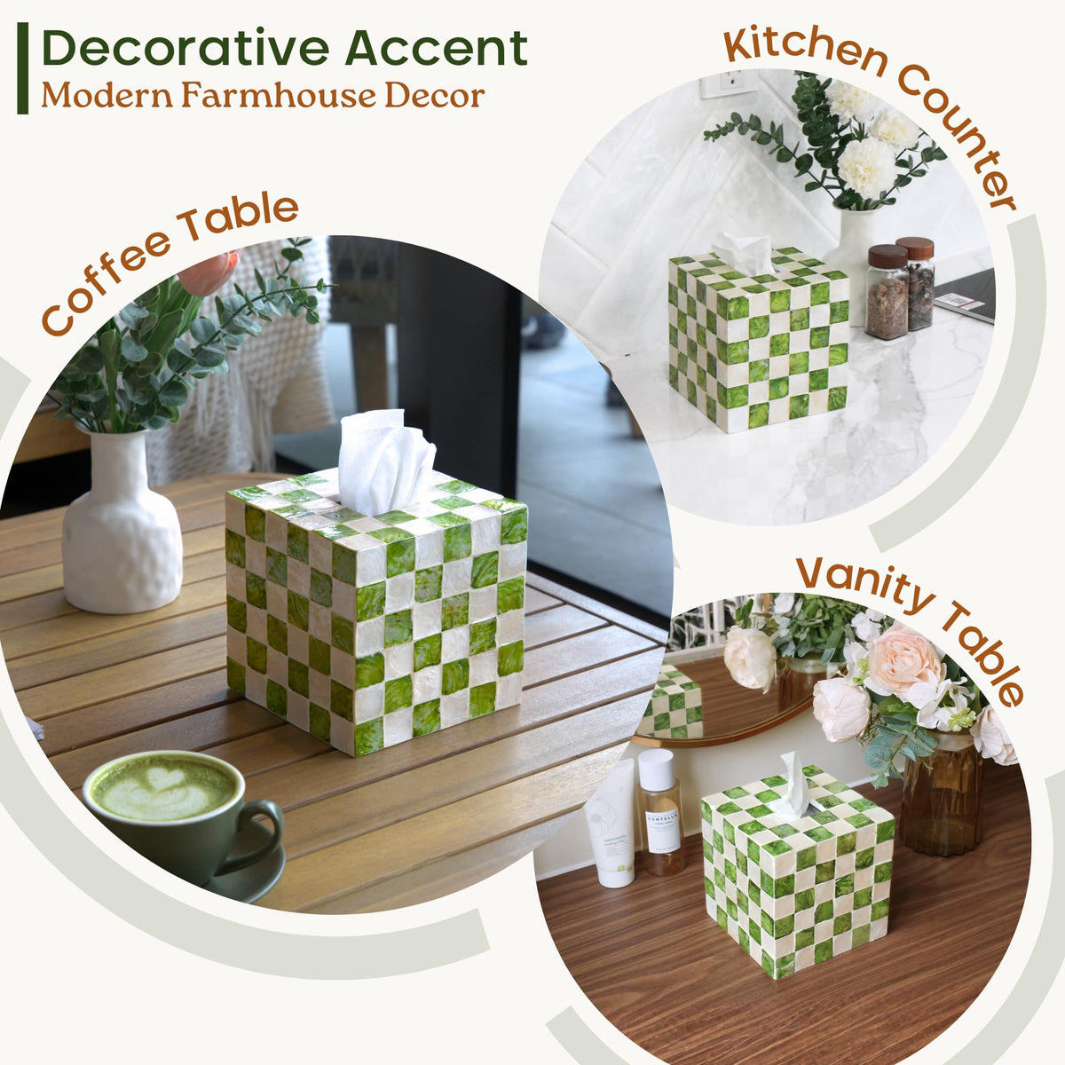 Chi An Home gift-ready tissue box holder serves as a thoughtful present.