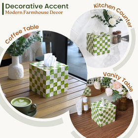 Chi An Home gift-ready tissue box holder serves as a thoughtful present.