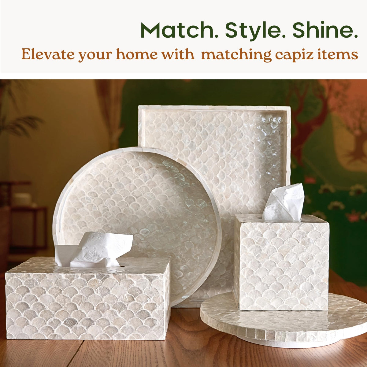 Chi An Home gift-ready tissue cover suitable for housewarmings