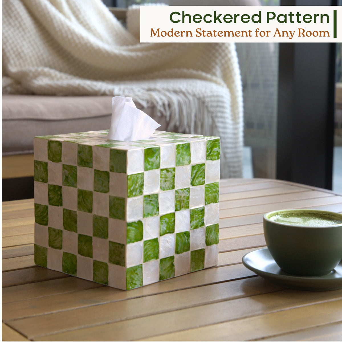 Chi An Home living room decor tissue holder blends style with daily function.