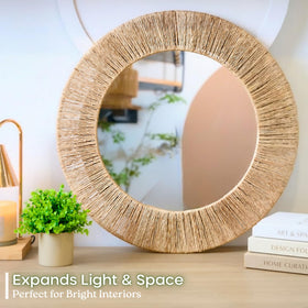 Chi An Home handcrafted weave adds rustic charm and personality.