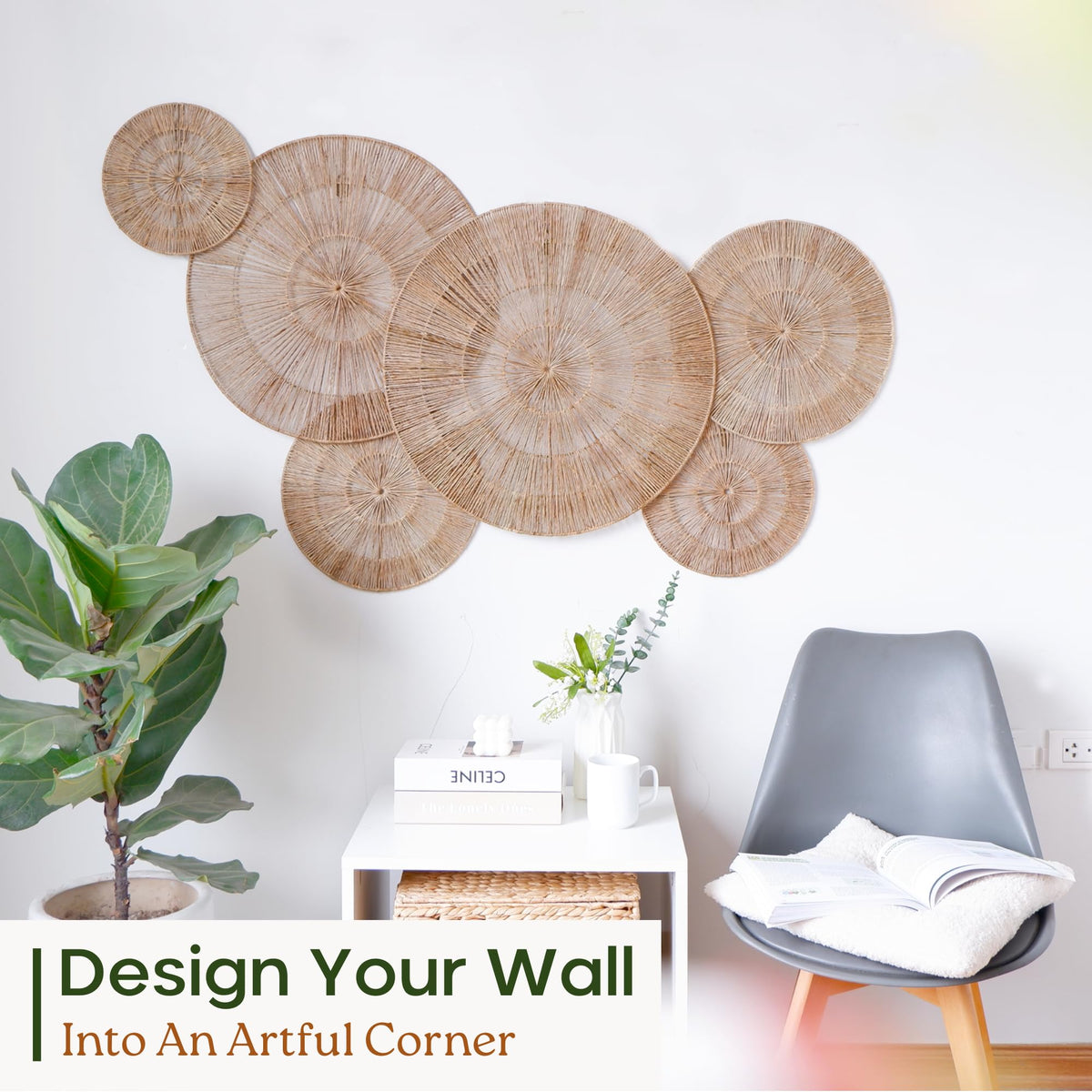 Chi An Home natural jute texture enriches interiors with organic warmth.