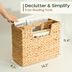 Chi An Home basket with built-in handle for easy transport around the home.