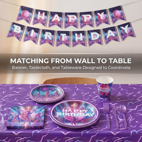 CHICMOSS napkins in neon purple style for quick cleanup after dancing