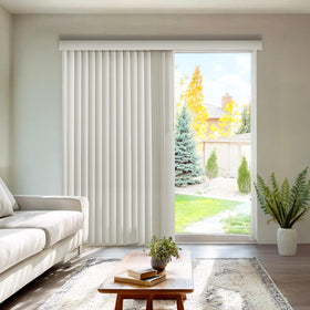 CHICOLOGY vertical blinds 78w-84h side view for sliding doors with modern styling and easy fit.