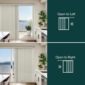 CHICOLOGY vertical blinds installation includes headrail and hardware for simple setup.