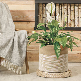 CHICVITA soft jute and cotton rope texture feels gentle on hands