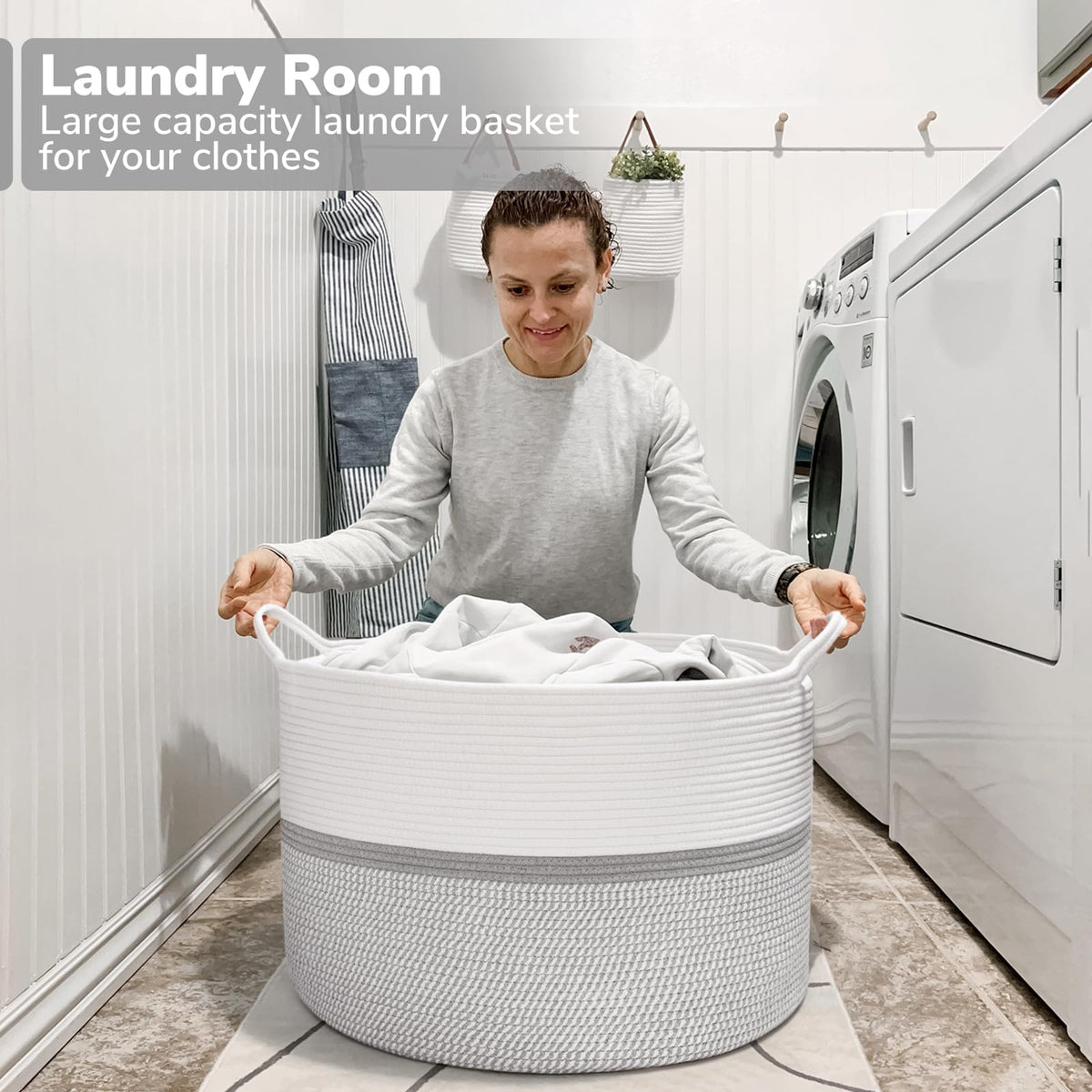 CHICVITA multiuse storage bin for toys and laundry in any room