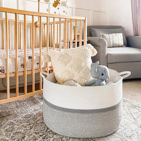 CHICVITA soft cotton rope resists scratches on floors and furniture