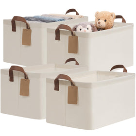 CHICVITA storage baskets with metal-frame for sturdy shelf organization.