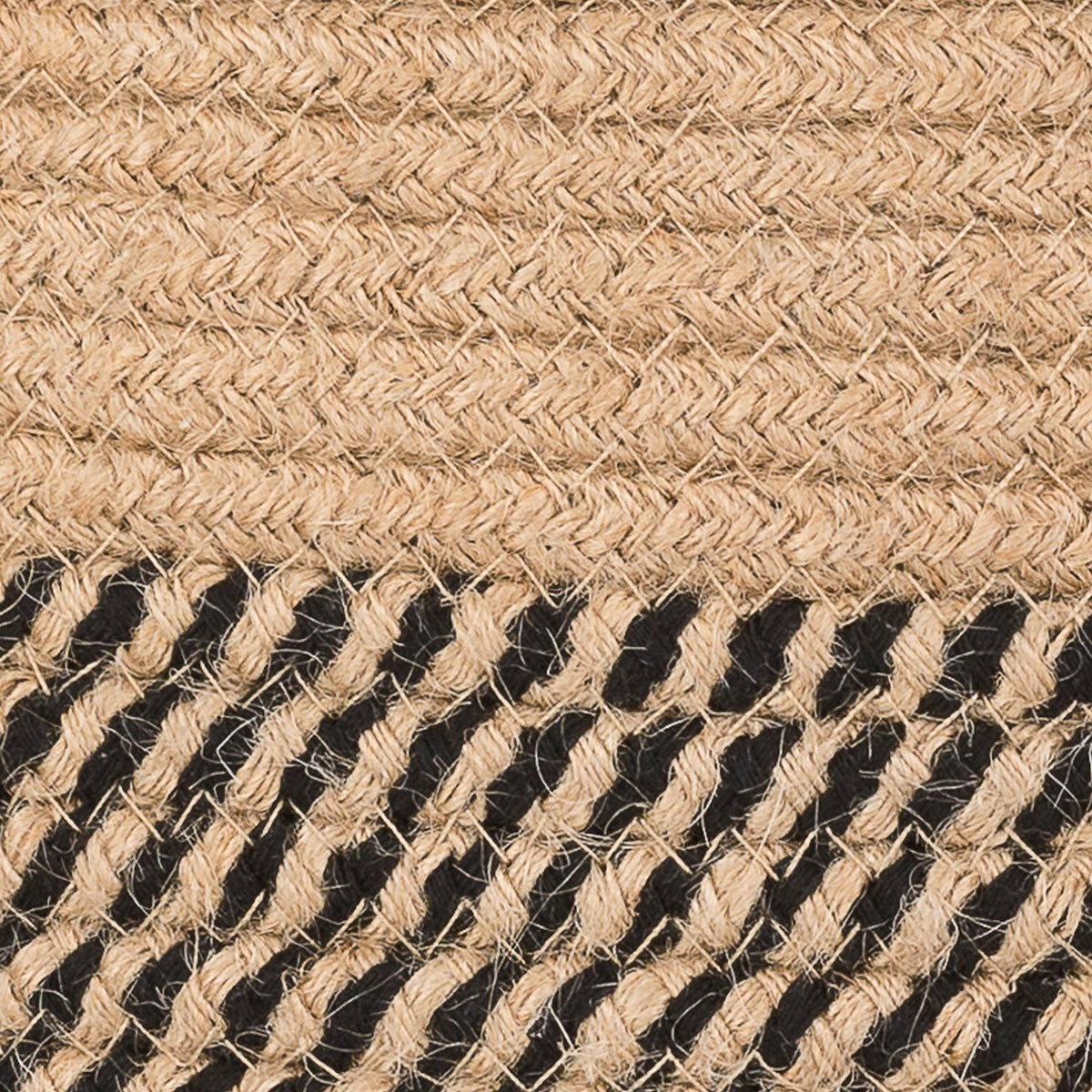 CHICVITA foldable wicker basket stores flat when not in use.