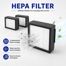 CHIKIXSON HEPA filter pack captures dust and fine particles for Roomba maintenance